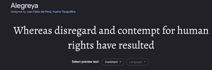 polices pour les sites Webflow: Alegreya