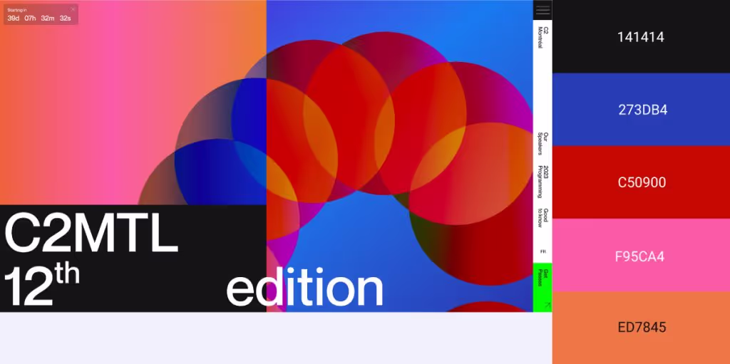 Palette de couleurs: Explosion de Dégradés