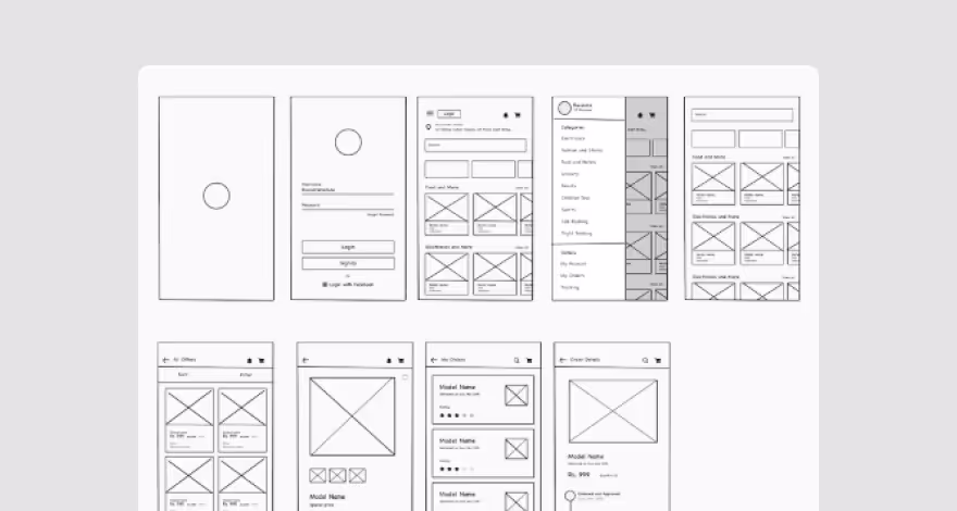 Maquette de site web vs. Wireframe vs. Prototype